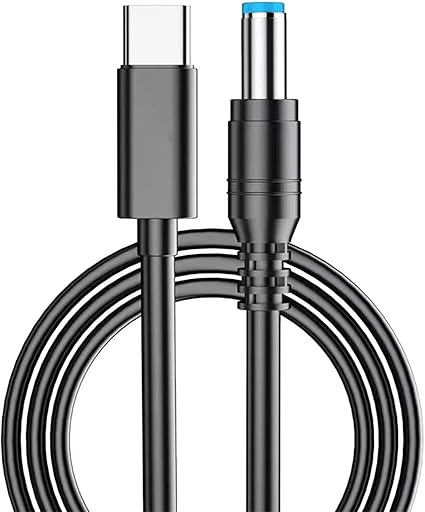 Witrn USB C to DC PD Trigger Power Charge Cable,[PD Fast Charging, Durable PVC, Tangle-Free, Anti-Breakage] Compatible with Router, laptop etc DC Power Device (5.5mm/2.5mm, 2.1mm) 9V, 12V, 15V, 20V