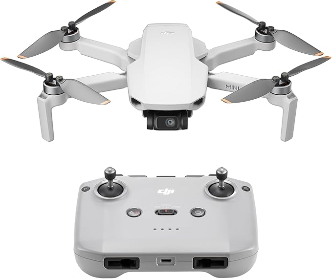 DJI Mini 4K, Drone with Camera 4K Professional, Under 249 g, 3-Axis Gimbal Stabilization, 10km Video Transmission, Auto Return, Wind Resistance, 31-Min Max Flight Time, Intelligent Flight