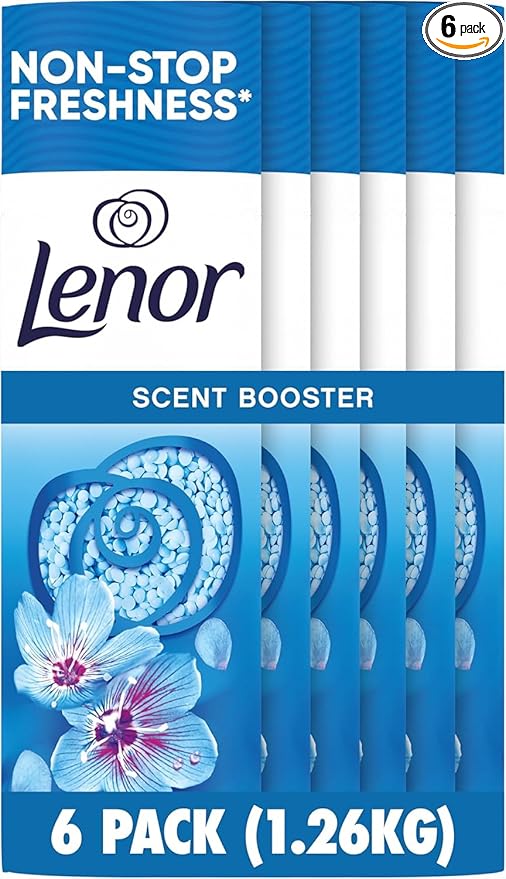 Lenor Laundry Perfume In-Wash Scent Booster, 6 Packs x 210g - Spring Awakening, Lasting Freshness for Up to 12 Weeks