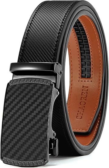 CHAOREN Belts for Men - Ratchet Leather Mens Belt 1 3/8