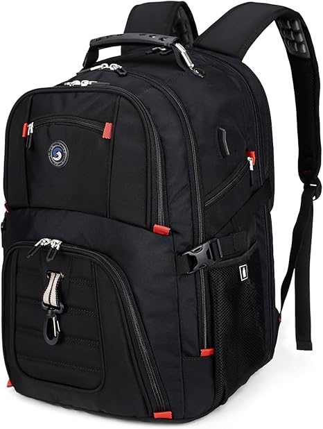 SHRRADOO Extra Large 50L Travel Laptop Backpack with USB Charging Port